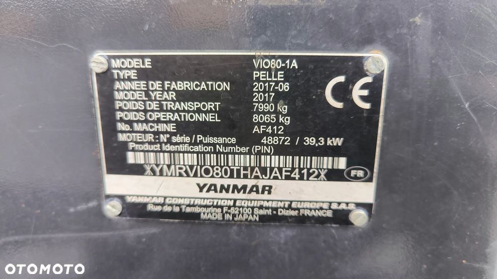 Yanmar ViO 80 - 1 A - 10