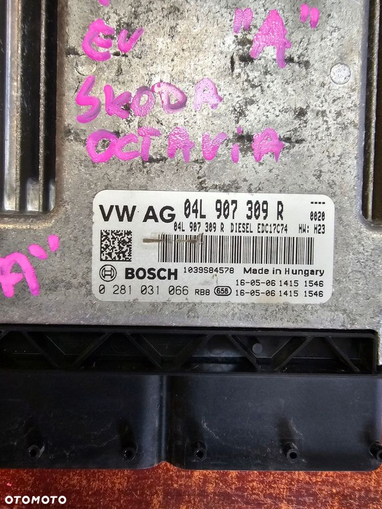 KOMPUTER STEROWNIK SKODA OCTAVIA III 3 EU 16 2.0TDI 04L907309R 0281031066 - 4