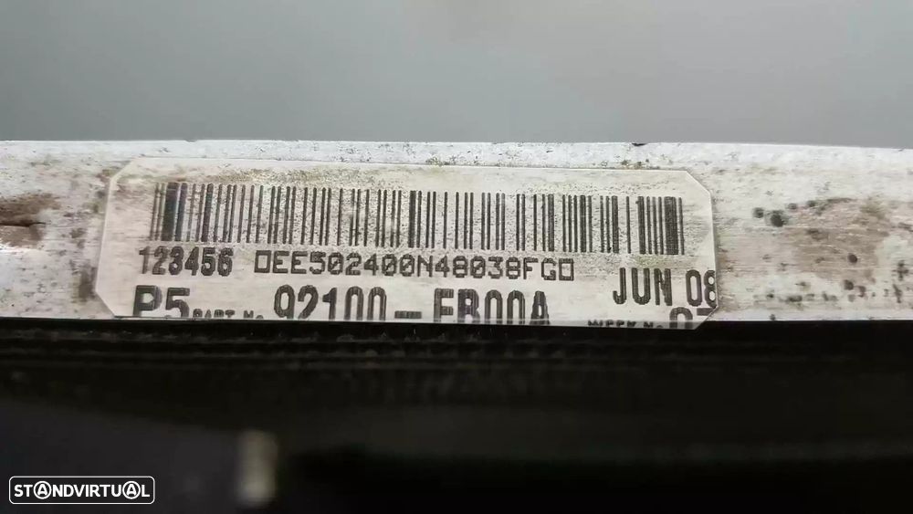 CONDENSADOR / RADIADOR AR CONDICIONADO NISSAN PATHFINDER III 2008 -92100EB00A - 2