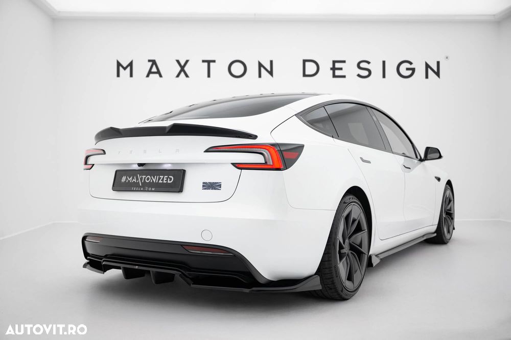 Elemente tuning Tesla Model 3 Highland eleron difuzor prelungire bara fata spate - 12