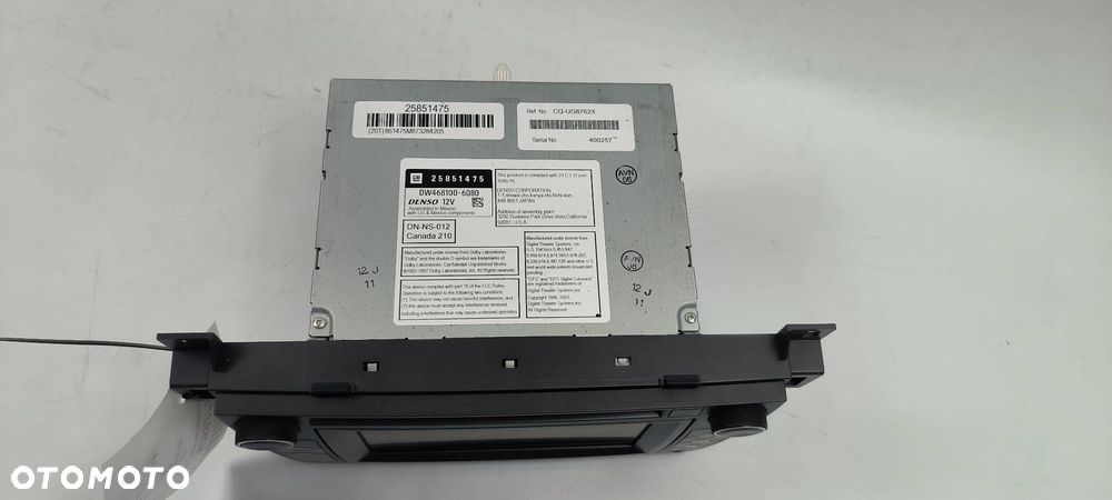 RADIO RADIOODTWARZACZ CADILLAC DTS 25851475 - 7