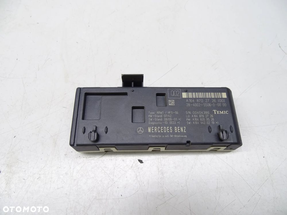 Mercedes W164 X164 Sterownik modul klapy bagaznika A1648702726 - 1