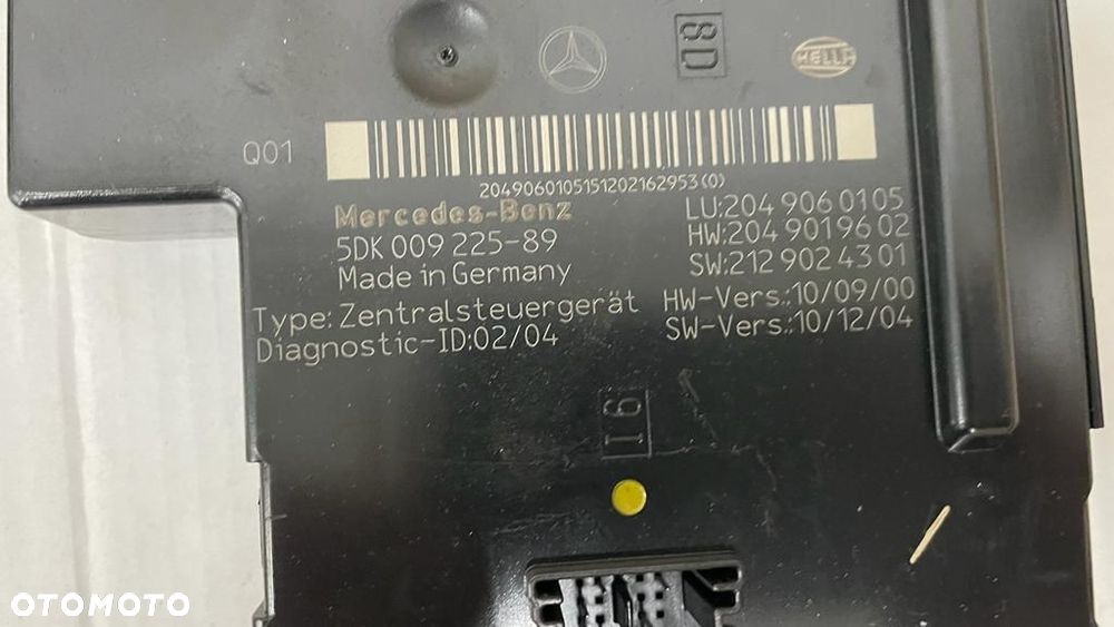 MERCEDES C W204 2.2 CDI ZESTAW DO ODPALENIA KOMPUTER A6519007500 A2129005812 - 4