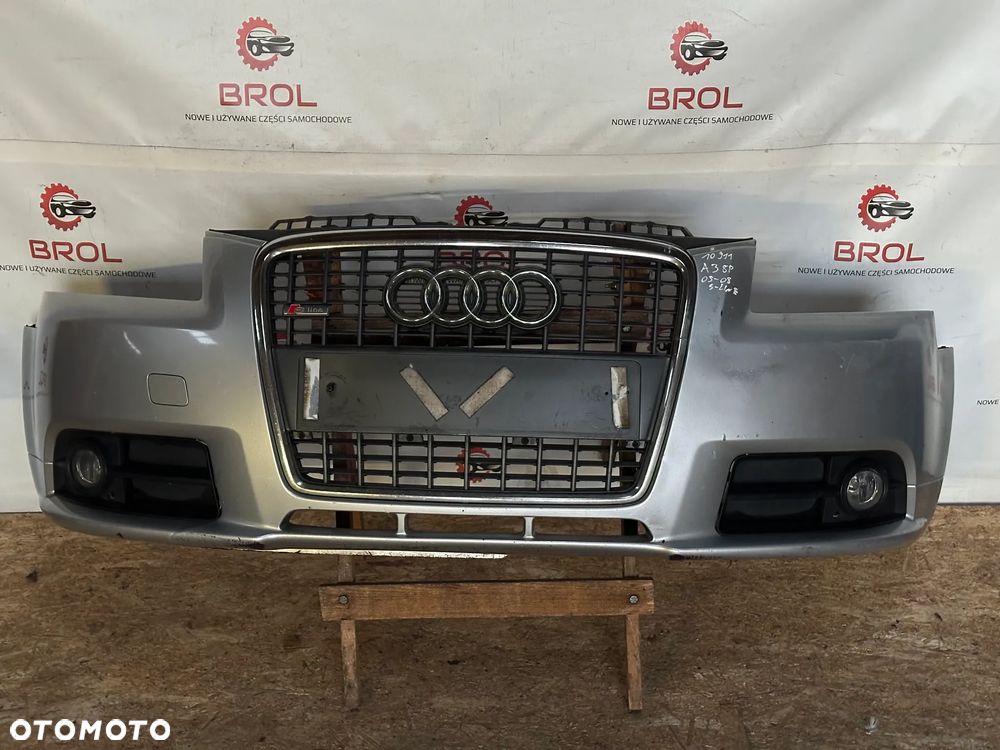 ZDERZAK PRZEDNI AUDI A3 05-08 8P  S-LINE LY7W - 1