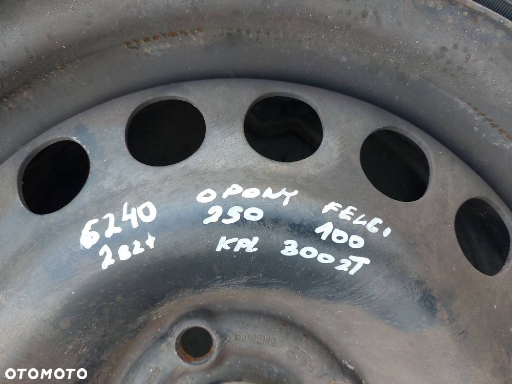 KOŁA FELGI OPONY ZIMOWE 2 SZTUKI 4x100 6Jx15 FI56,6 185/60R15 OPEL - 8