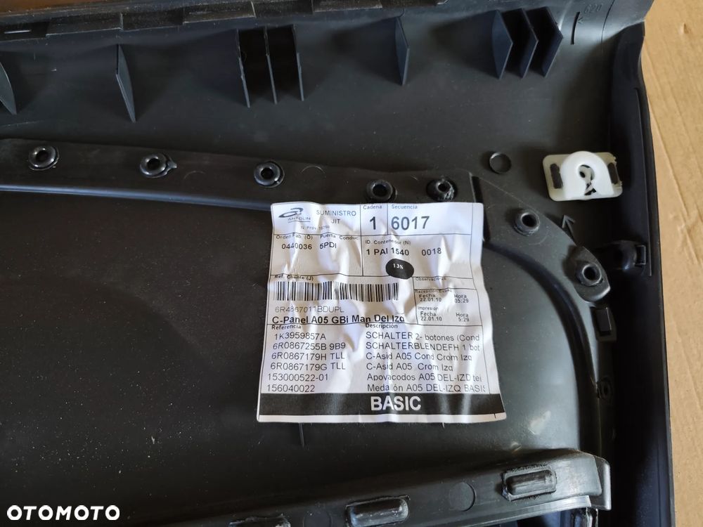VW POLO 6R V 09- 5D BOCZEK DRZWI LEWY PRZÓD - 11