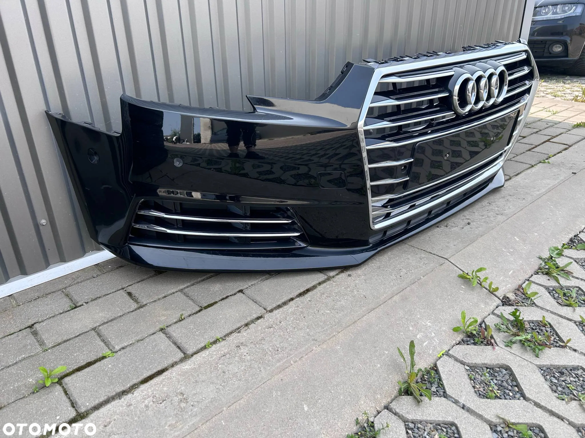 Audi A4 B9 8W Zderzak Przód Przedni kompletny LY9T 15-19r. 6xPDC Ładny - 12