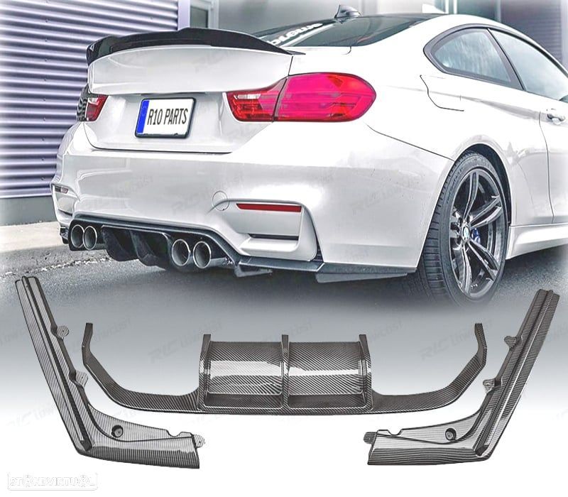 DIFUSOR BMW F80 F82 F83 11-19 LOOK M4 CARBONO - 1