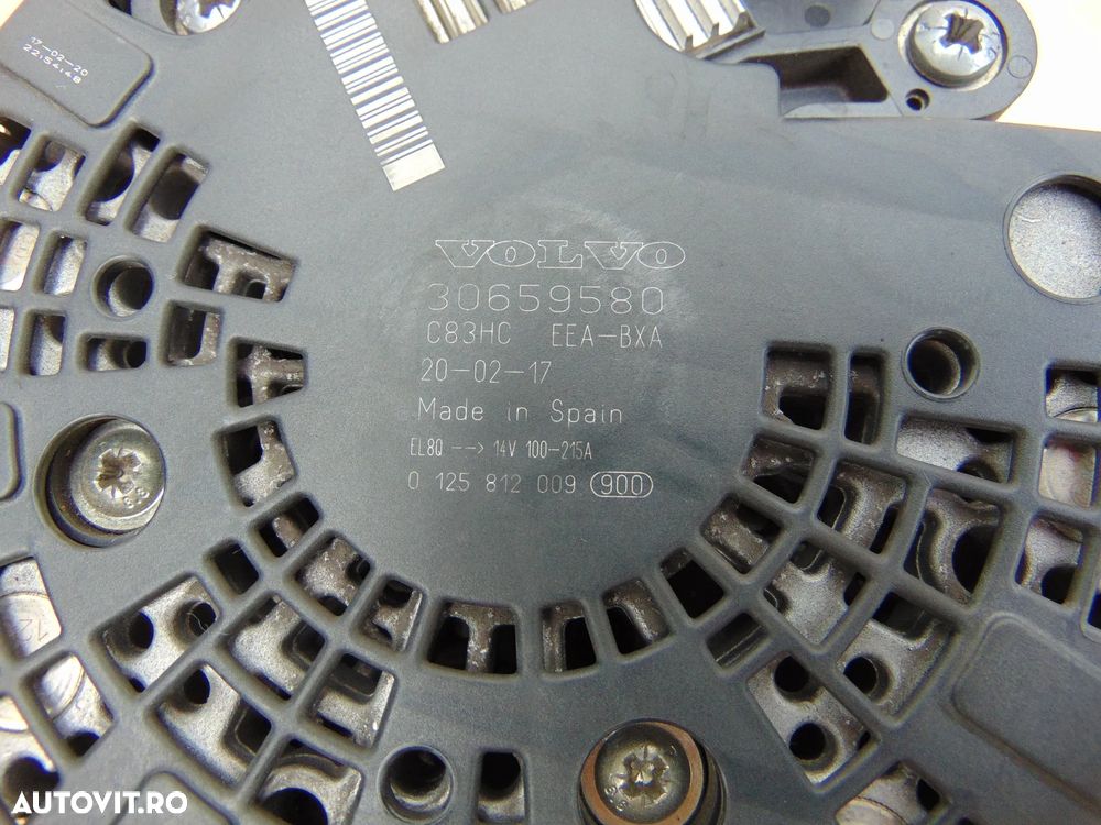 Alternator Volvo xc40 2.0 cod 30659580 xc60 s90 v40 xc90 xc60 s60 - 4