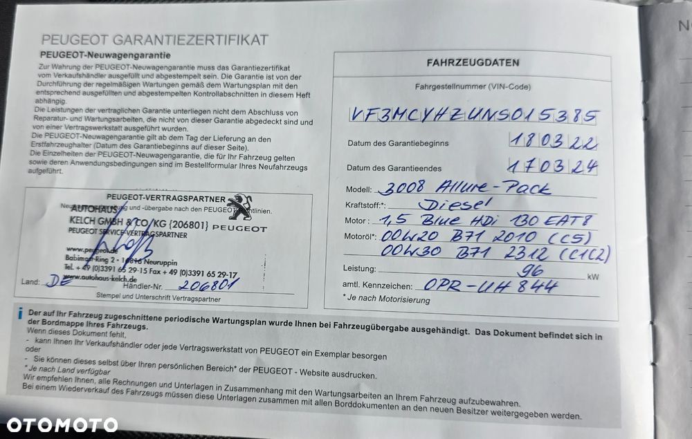 Peugeot 3008 1.5 BlueHDi Allure S&S EAT8 - 36