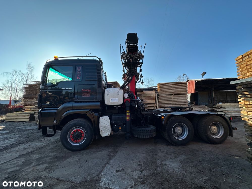 MAN TGS 33.440 6x6 do drewna 2013 epsilon drzewa lasu hds - 10