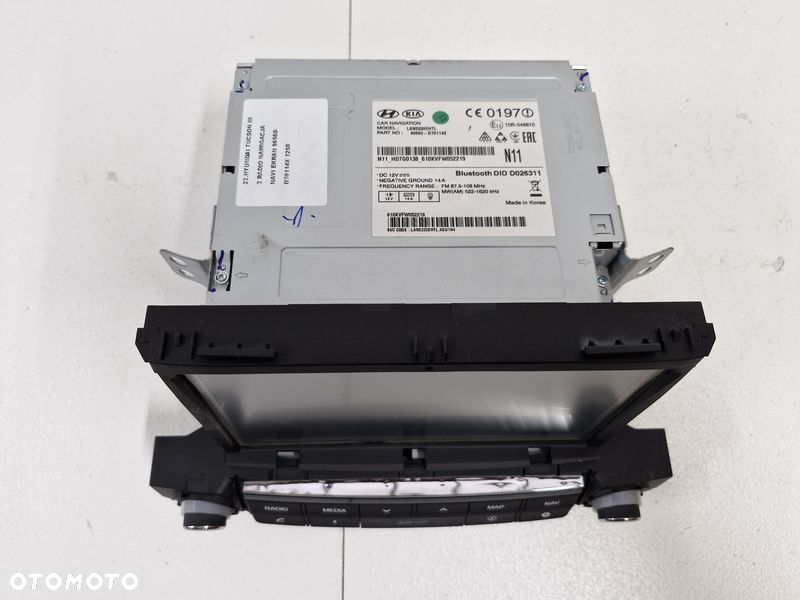 HYUNDAI TUCSON III 3 RADIO NAWIGACJA NAVI EKRAN 96560-D70114X - 5