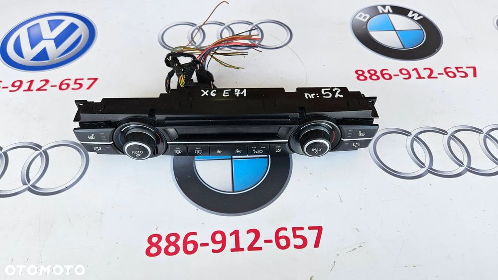 BMW X5 E70 X6 E71 Panel klimatyzacji AC Panel sterowania nawiewem 9178066  ŁADNY EUROPA - 5