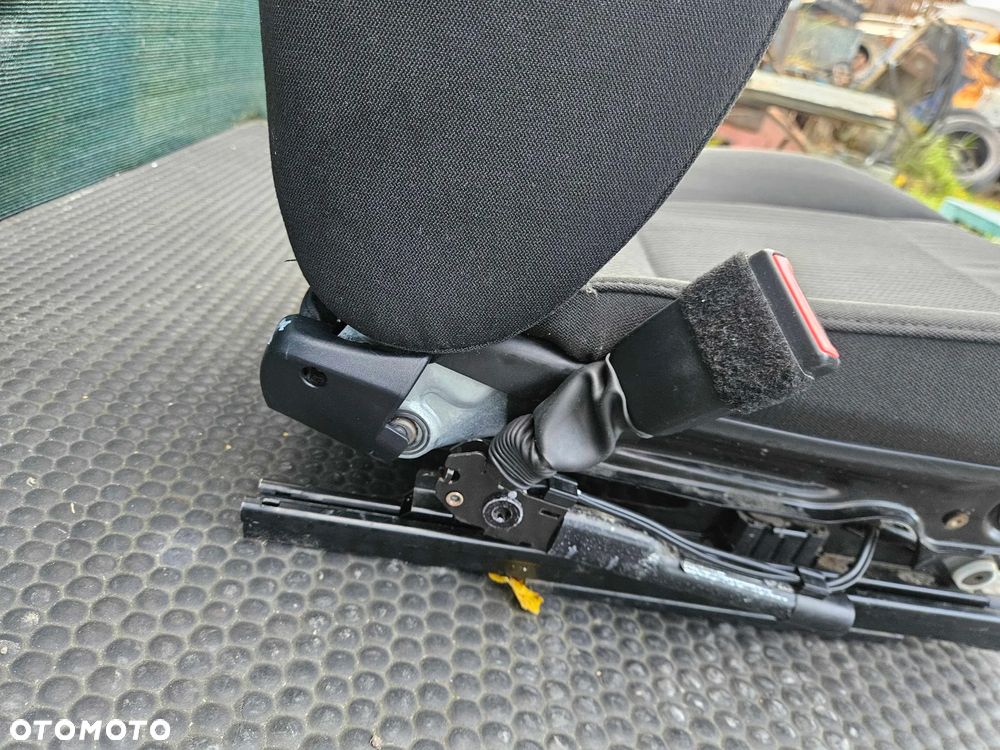Fotel Kierowcy Siedzenie Welur Czarny Zagłówek BMW 3 E90 E91 2009r Lift LCI - 19
