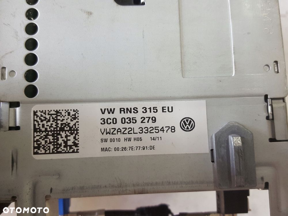 VW PASSAT CC PASSAT B7 RADIO NAWIGACJA 3C0035279 - 4