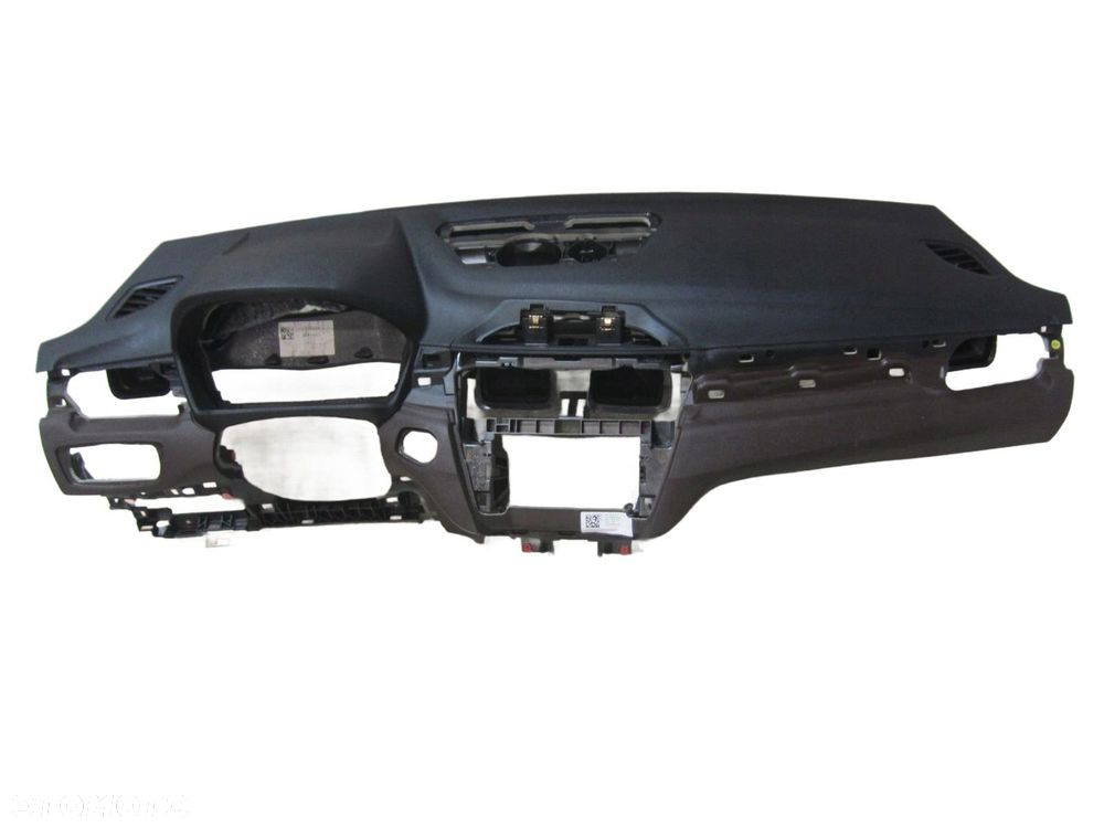BMW X1 F48 DESKA ROZDZIELCZA KONSOLA BRĄZOWA MOKKA BRĄZ AIRBAG 51456969854 - 1