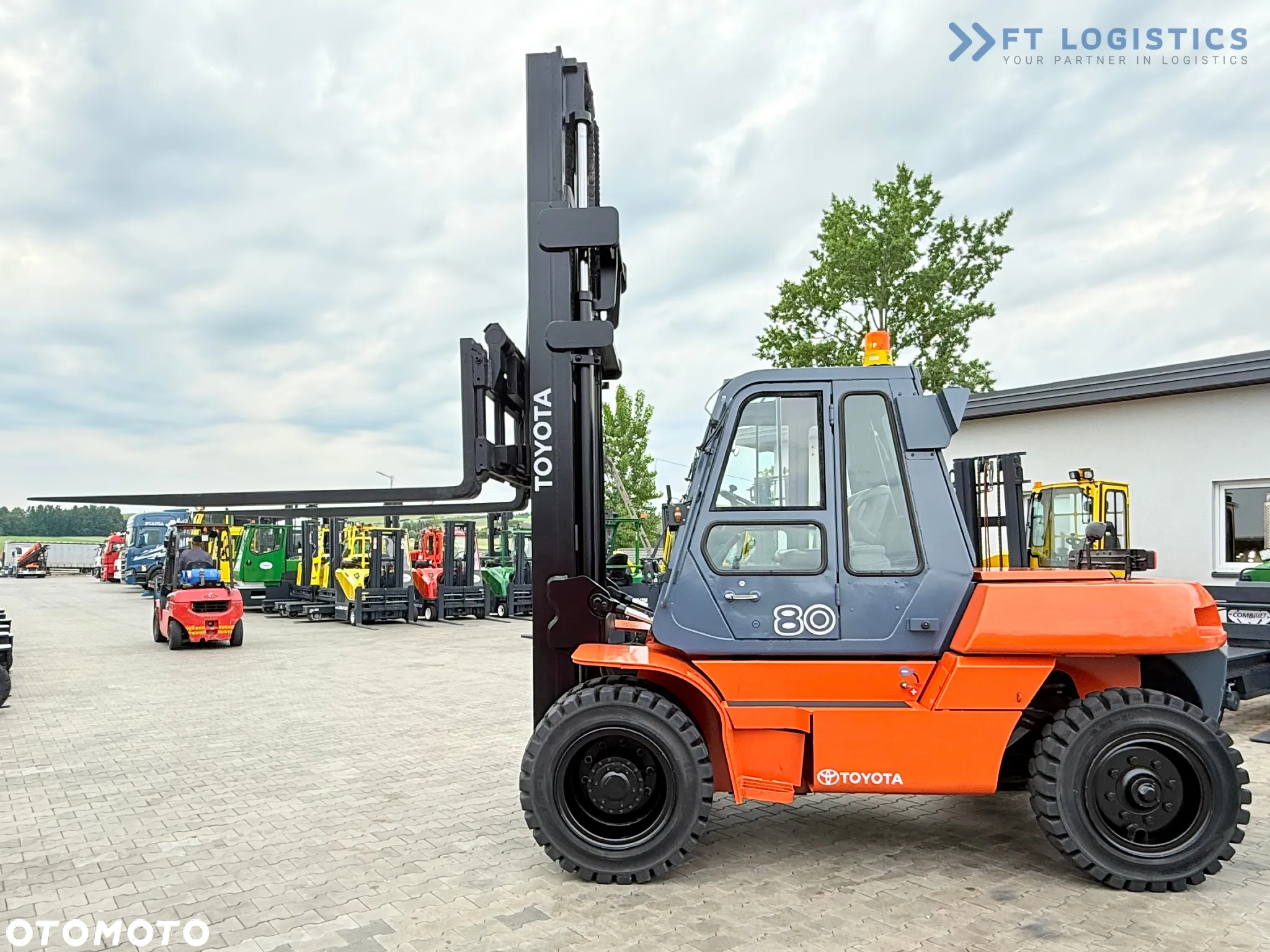 Toyota 60-5FD80 / DIESEL / DUPLEX - 4500MM / NOWE OPONY / KABINA OGRZEWANA / 8 TON / UDT / STAN IDEALNY - 26