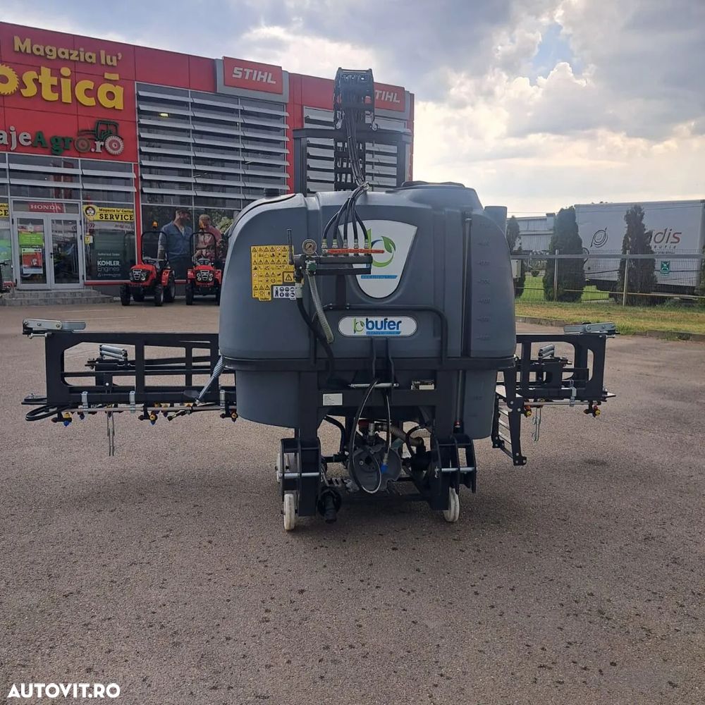 Bufer Erbicidator Bufer, Anatolia Fox, purtat, 800 litri, 18metri, ridicare hidraulica si deschidere manuala, produs nou, stoc Ploiesti, matricola 2024 - 1