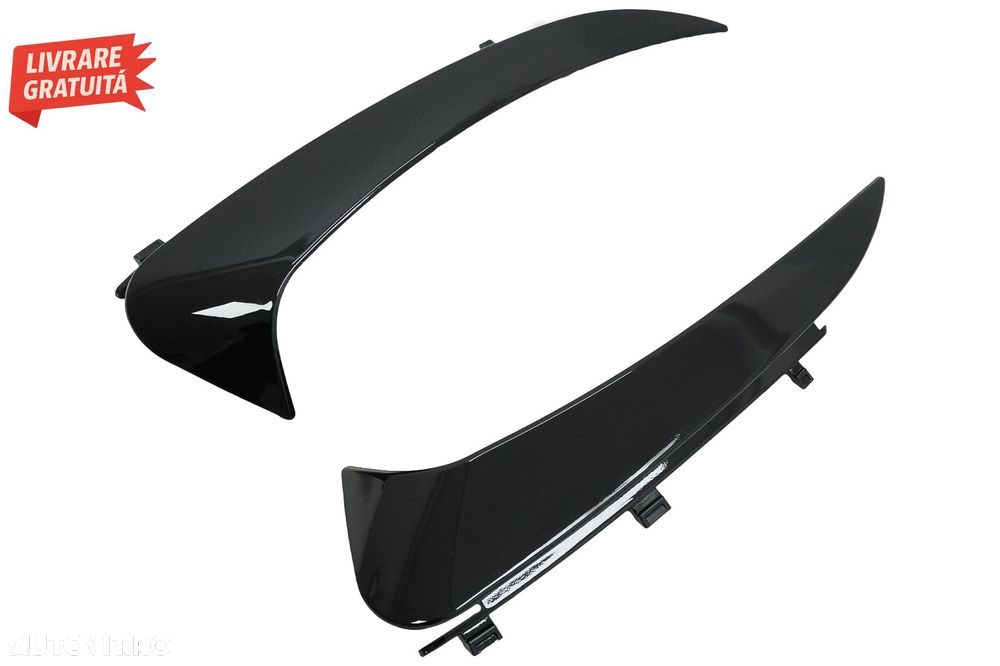 Ornamente Bara Spate Flapsuri Mercedes C Class C205 A205 (2015-2019) Negru Lucios- livrare gratuita - 2