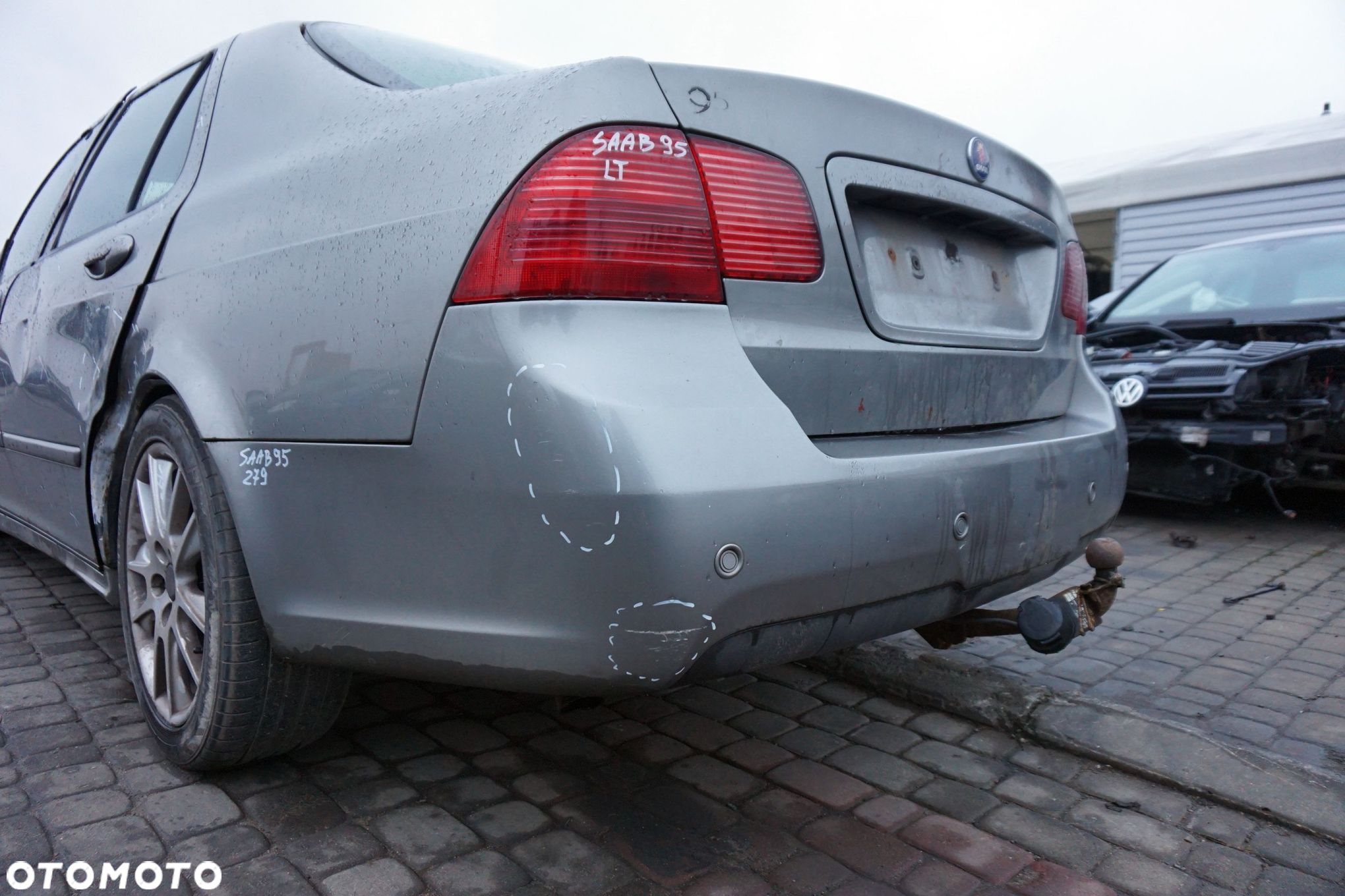 ZDERZAK TYLNY PDC 95 9-5 LIFT II SEDAN 279 12757929 SZARY SAAB 2005-2010 - 3