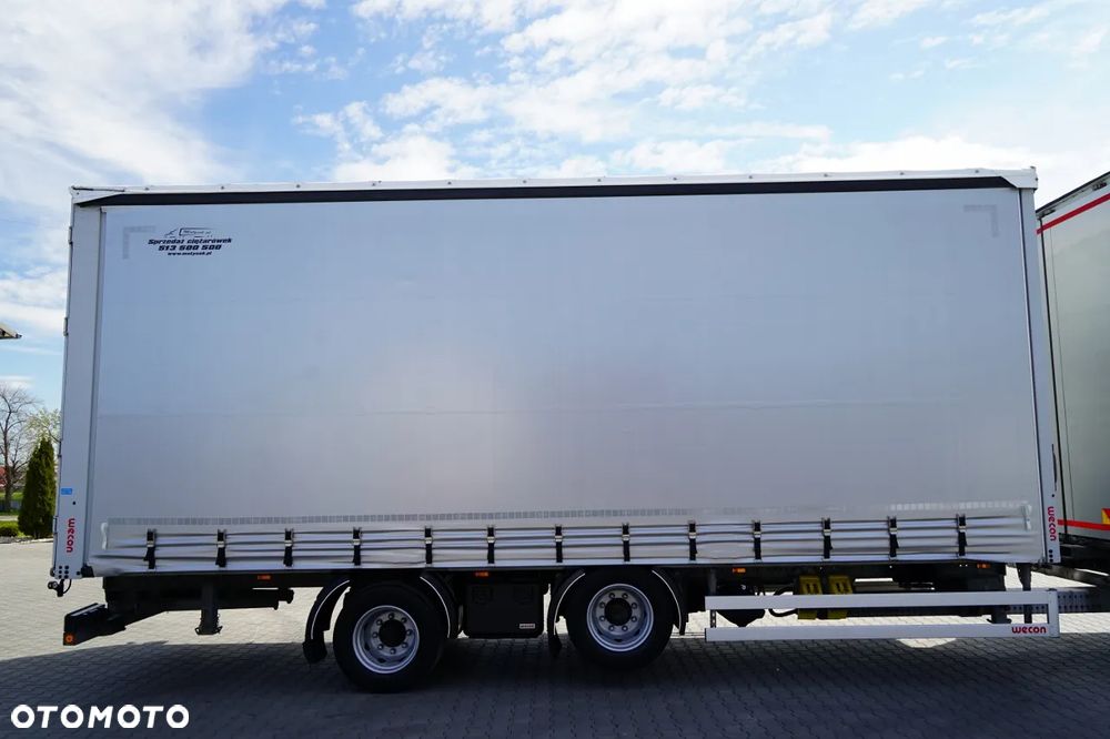 DAF XF 480 / ZESTAW TANDEM / SSC / MEGA / OŚ PODNOSZONA / KLIMA POSTOJOWA / ZAWIESIE DO WÓZKA / PRZYCZEPA WECON - 7,70 M / - 14