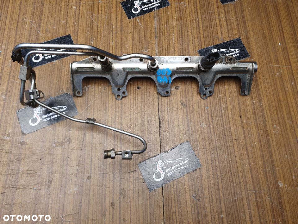 Listwa Wtryskowa Czujnik Cisnienia Paliwa Przewody 2.0 FSI TFSI Audi A4 B7 A6 VW - 1