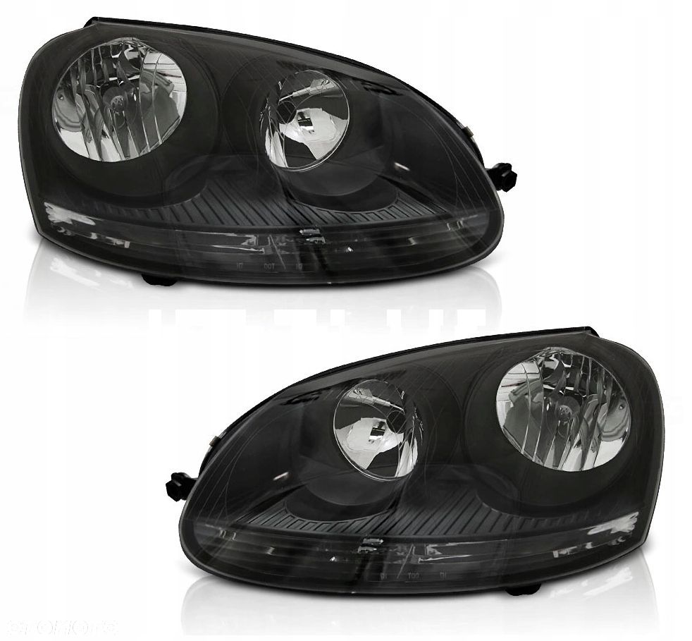 Reflektory Lampy Czarne Black Tuning Vw Golf V 5 1k 2003-2010 Jetta 1k6 05- - 1