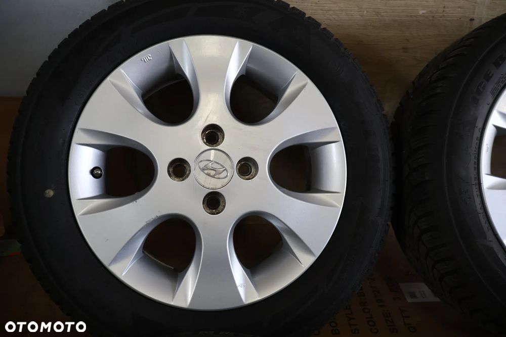 HYUNDAI I20 08-14R KOŁA ZIMOWE 15" 4X100 OPONY 2025R FELGI ALIMINIOWE ORYGINAŁ 185 60 15 JAK NOWE - 2