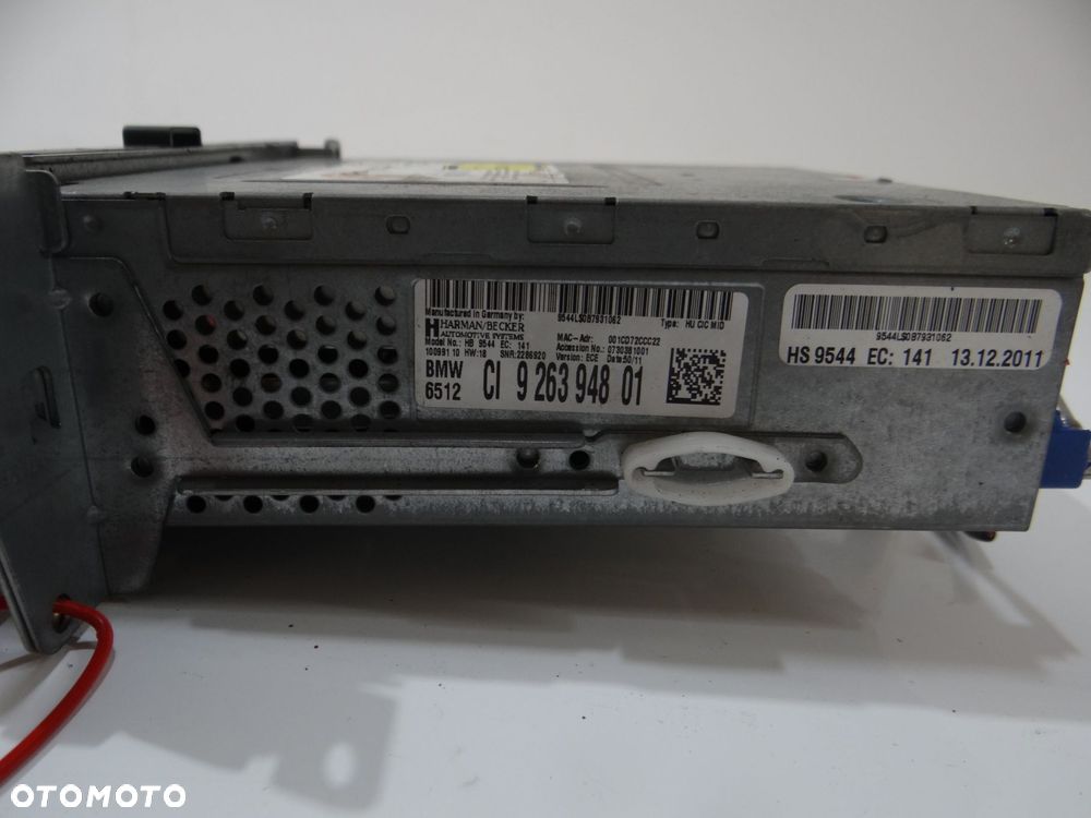 RADIO CZYTNIK NAWIGACJI BMW X1 E84 E90 9263948 - 6