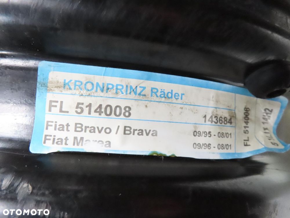 Felga stalowa 14" Fiat Bravo Brava Marea 4x98 ET37 - 3