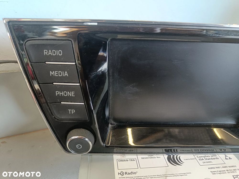 Radio Skoda Fabia 3 III Wyświetlacz Jednostka Czytnik 5Q0035842C 6V0919604B - 3