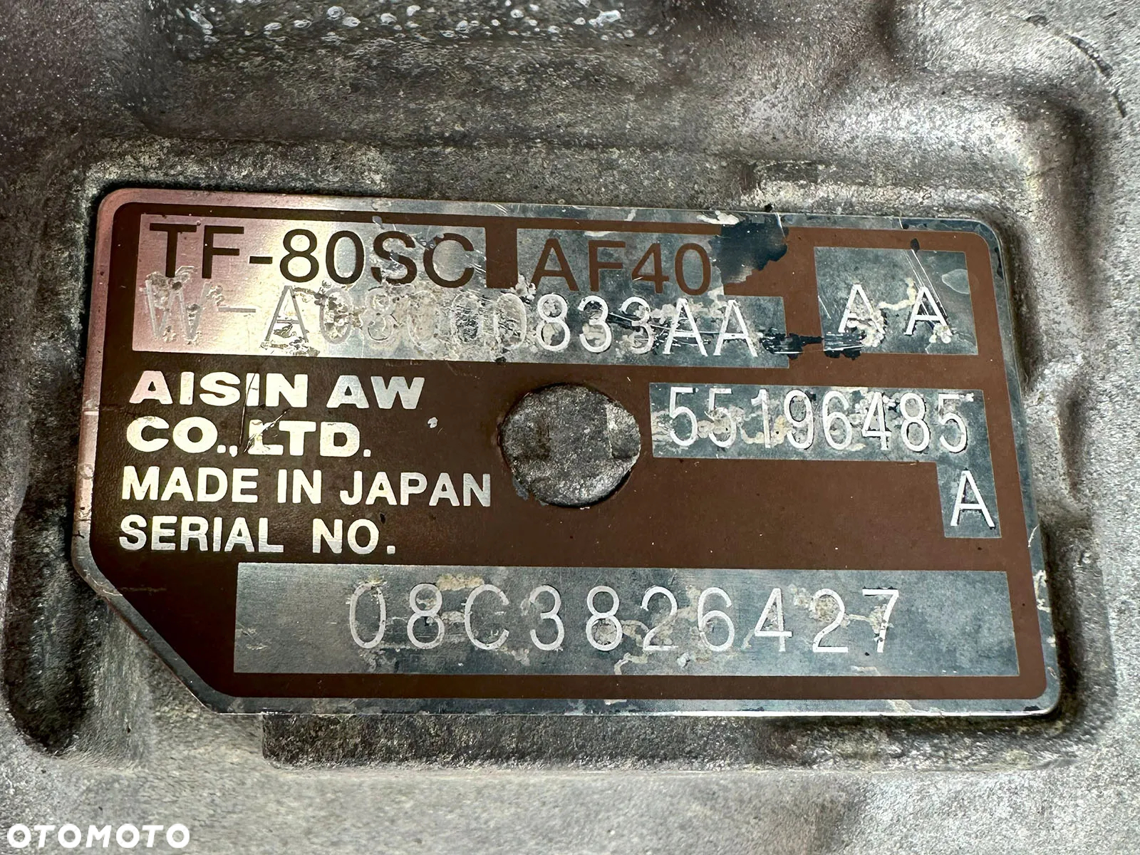 TF-80SC AF40 skrzynia automatyczna Alfa Fiat Lancia 1.9 JTDm 150KM / 110kW - 4