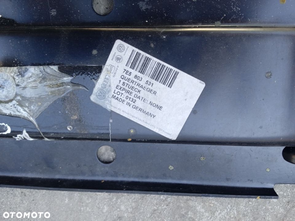 VW T5 POPRZECZKA TYLNA BLACHA 7E5803531 - 2