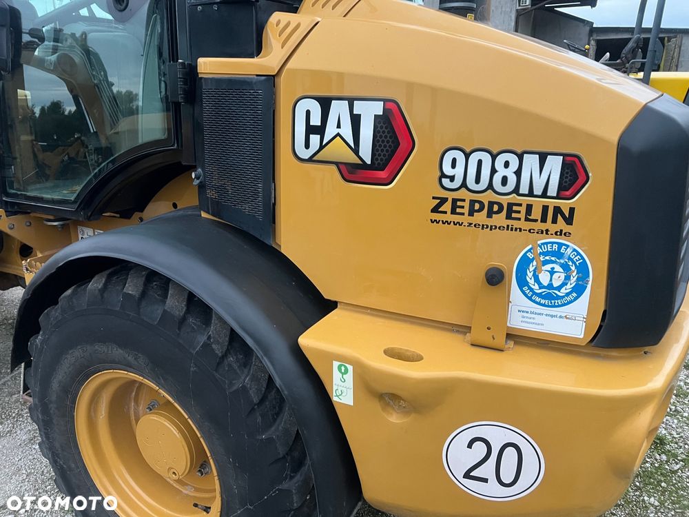 Caterpillar ŁADOWARKA CAT 908M 21r łyżka szczęka widły krokodyl 906 907 H przegubowa łamana Catepillar - 1