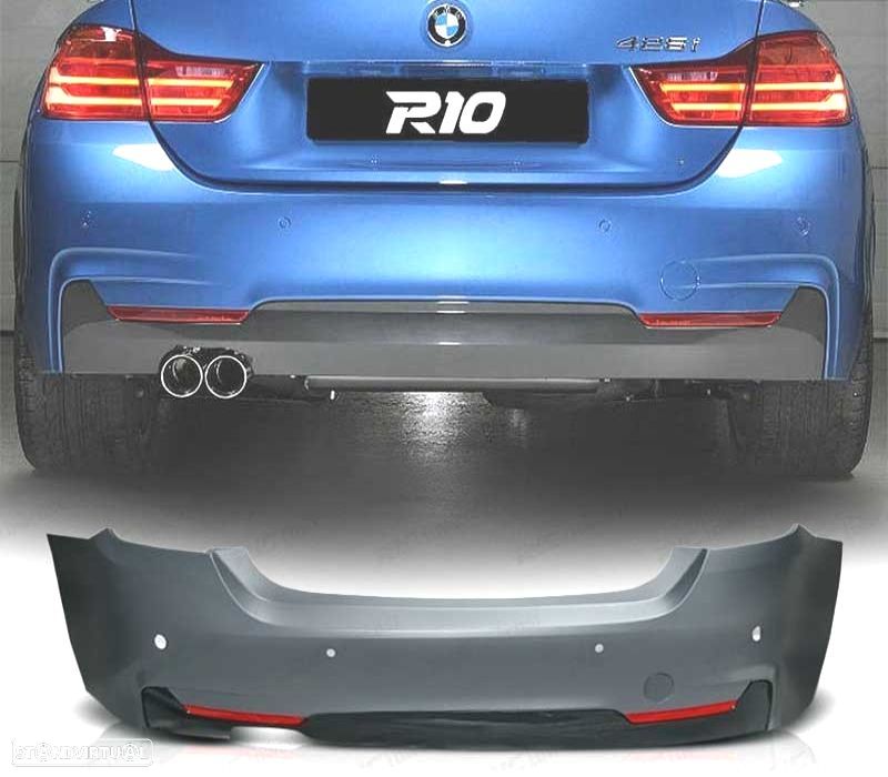 PÁRA-CHOQUES TRASEIRO BMW F32 F33 F36 2013- LOOK M PDC - 1