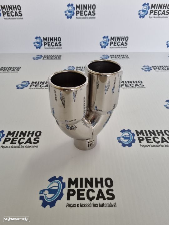 Ponteira Dupla Cromada Inox - 3