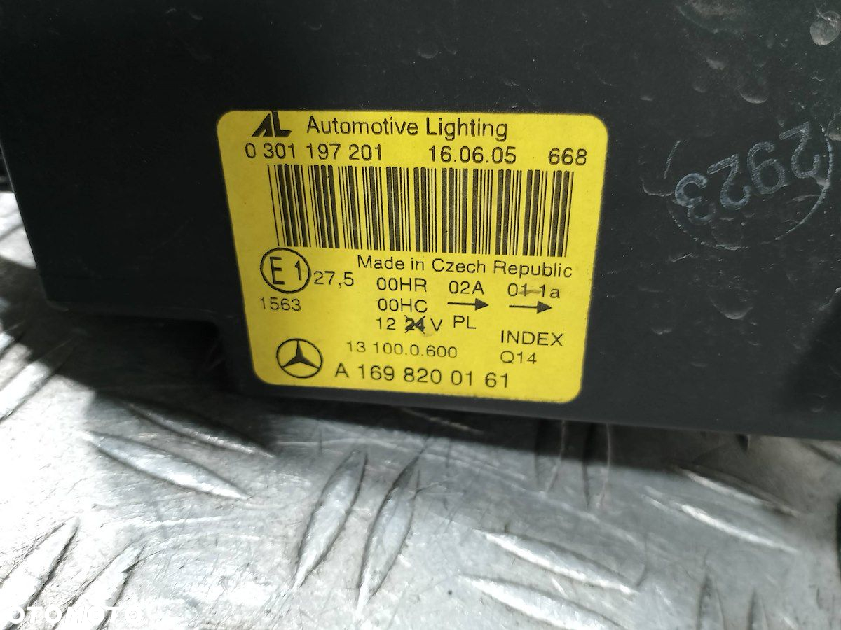 LAMPA LEWA PRZÓD MERCEDES-BENZ KLASA A W169 0301197201 A1698200161 2.0 CDI - 8