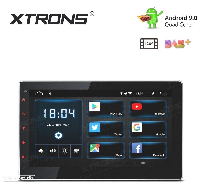 AUTO RADIO GPS UNIVERSAL 2 DIN ECRA TACTIL 10.1" C - 1