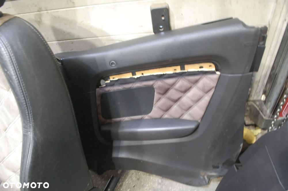 FOTELE + KANAPA + BOCZKI + SŁUPKI CZARNE ELEKTRYCZNE ALKANTARA AUDI A4 B6 B7 CABRIO - 15