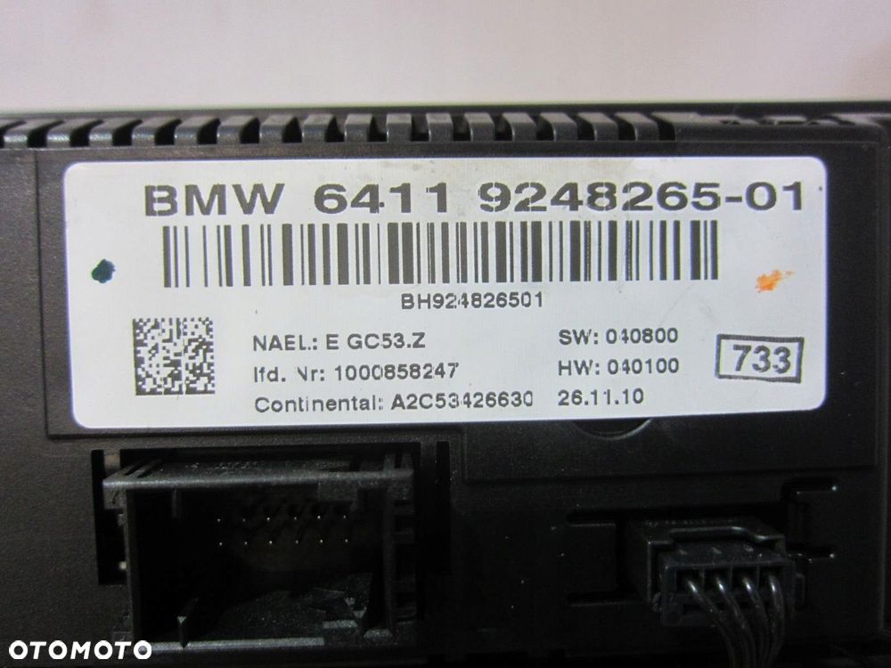 BMW X3 F25 PANEL STEROWANIA KLIMATYZACJI RADIO GRZANE FOTELE 9248265 - 12