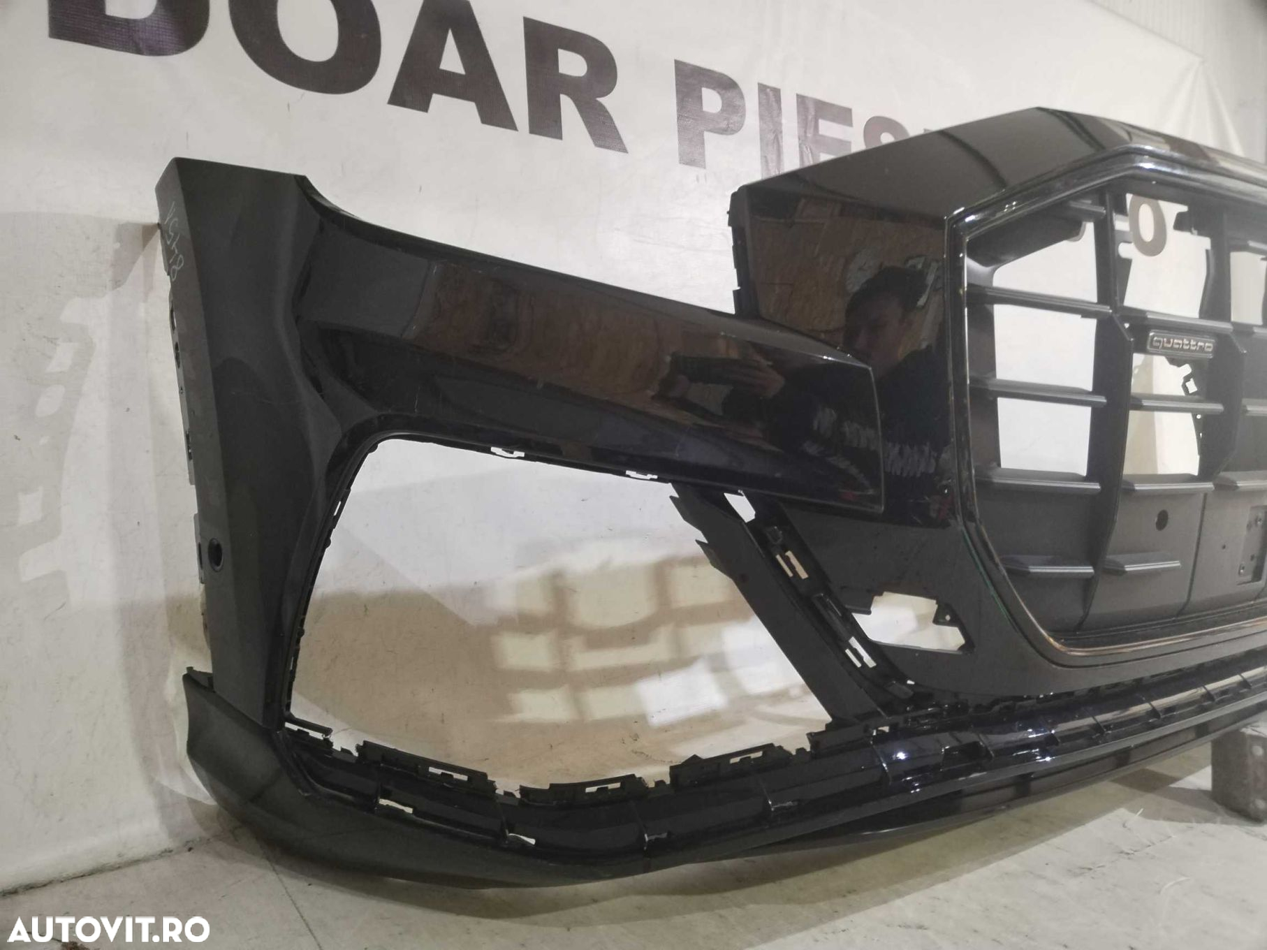Bara fata Audi Q8, 2018, 2019, 2020, 2021, 2022, 2023, cod origine OE 4M8807437D, cu gauri pentru senzori de parcare (6). - 4