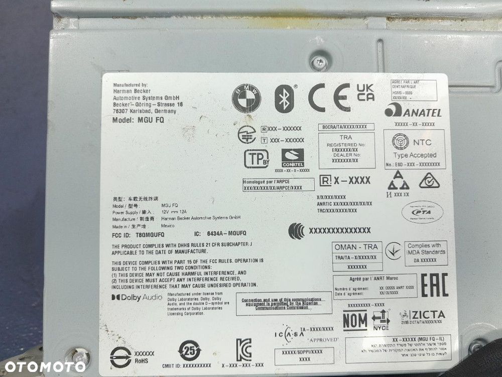 BMW X4 G02 LCI RADIO NAWIGACJA TUNER MGU 5A84B69 - 7