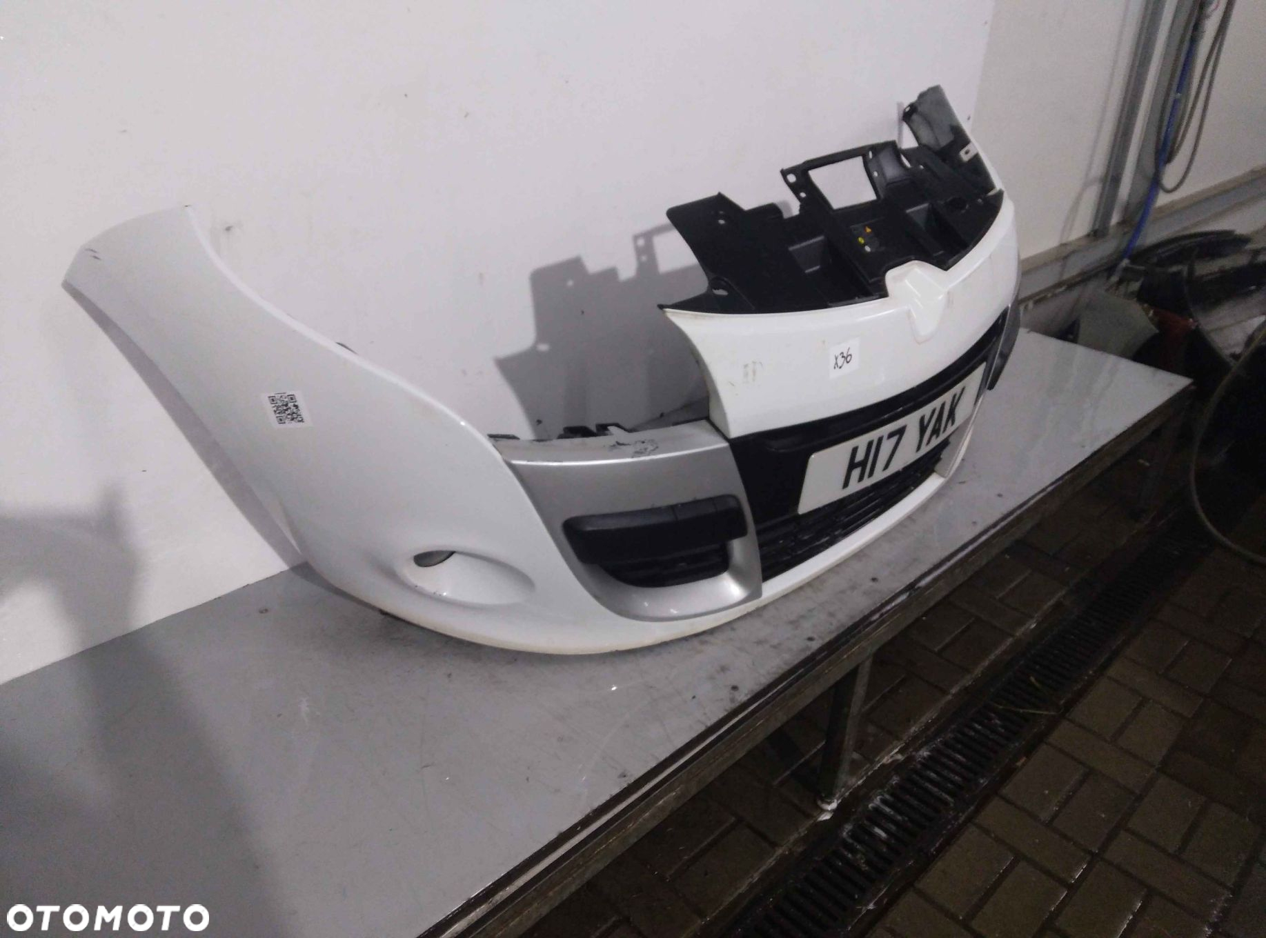 + ZDERZAK PRZÓD PRZEDNI RENAULT MEGANE 3 III COUPE OV369 BIAŁY 3D 3 DRZWI HB CABRIO HALOGENY - 3