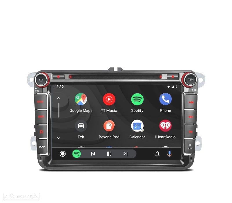 AUTO RADIO GPS ANDROID 12 MULTIMEDIA DVD VW PARA SEAT SKODA - 1