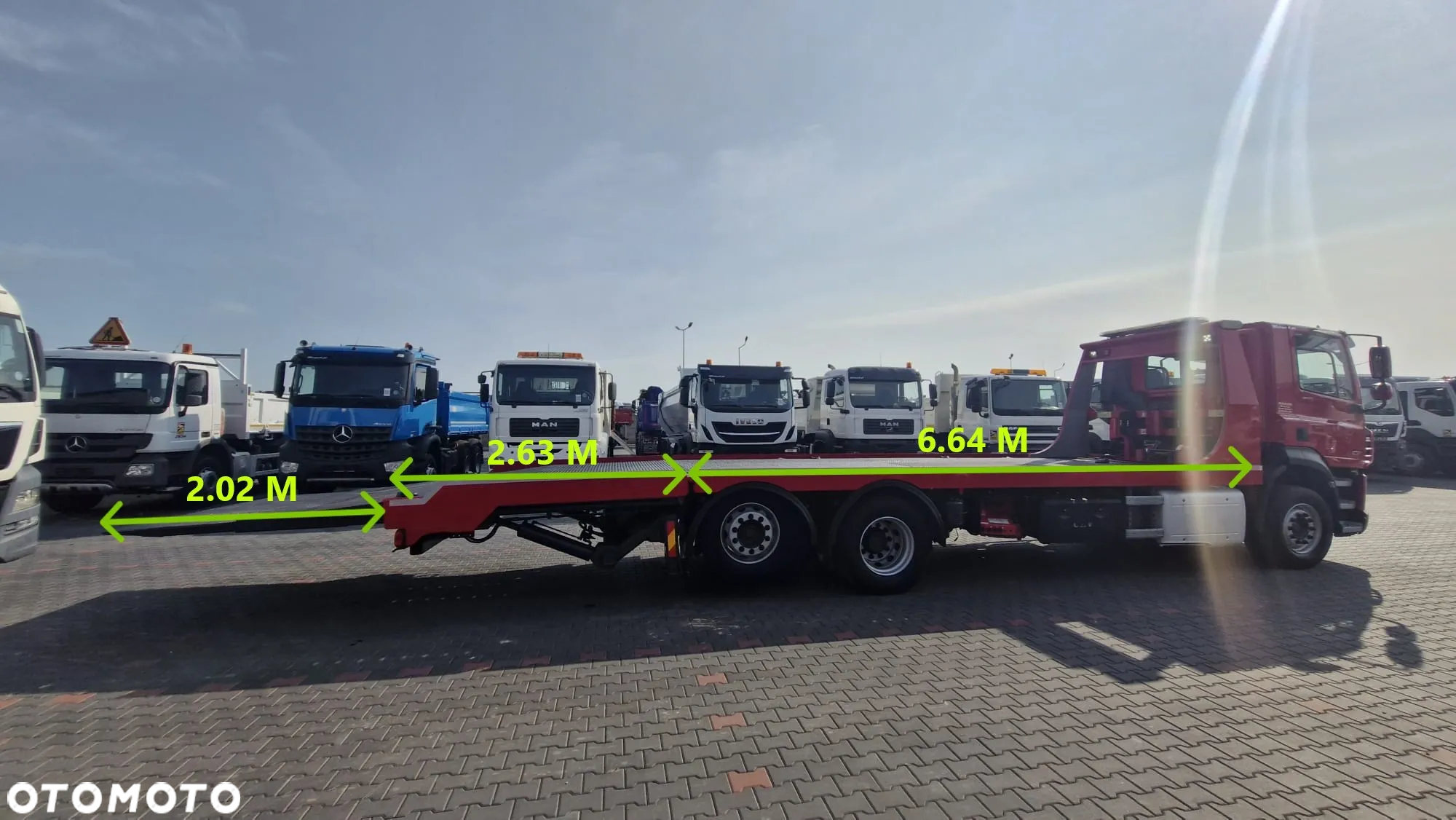 DAF CF 460 / LAWETA / PLATFORMA / NAJAZDY HYDRAULICZNE / WYCIĄGARKA / EURO 6 - 35