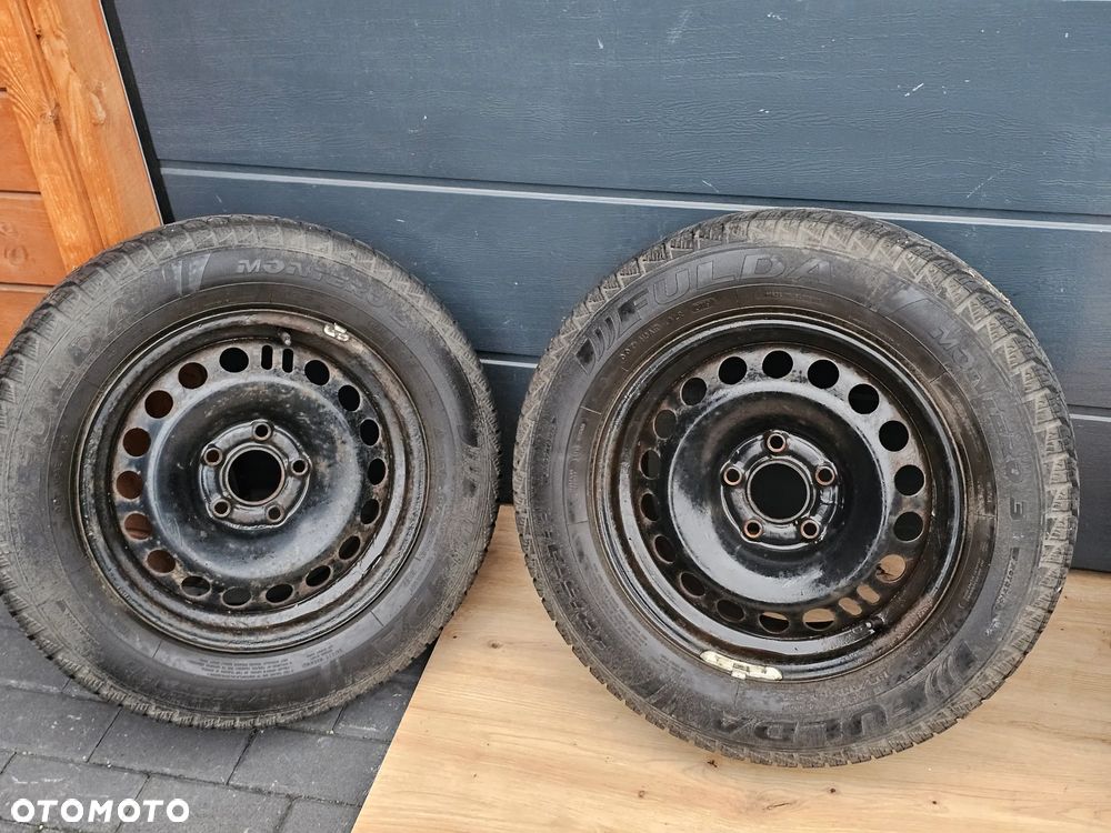 KOŁA FELGI STALOWE 15 OPONY ZIMOWE OPEL VECTRA C SIGNUM ASTRA H MERIVA B ZAFIRA A B 5x110 195/65/15 - 1