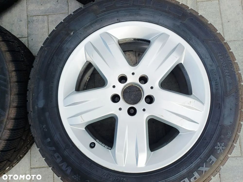 FELGI Z OPONAMI KOŁA ALUMINIOWE MERCEDES ML W163 R17 5X112 ET52 66,6 mm A1634013902 OPONY PETLAS EXPLERO 225/65 R17 2023r ZIMA NR26 - 2