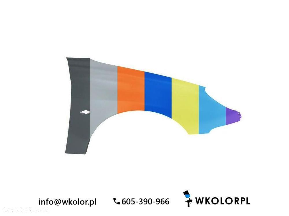 NOWY BŁOTNIK PEUGEOT 206 2005-2007 LAKIEROWANY W KOLOR - 1