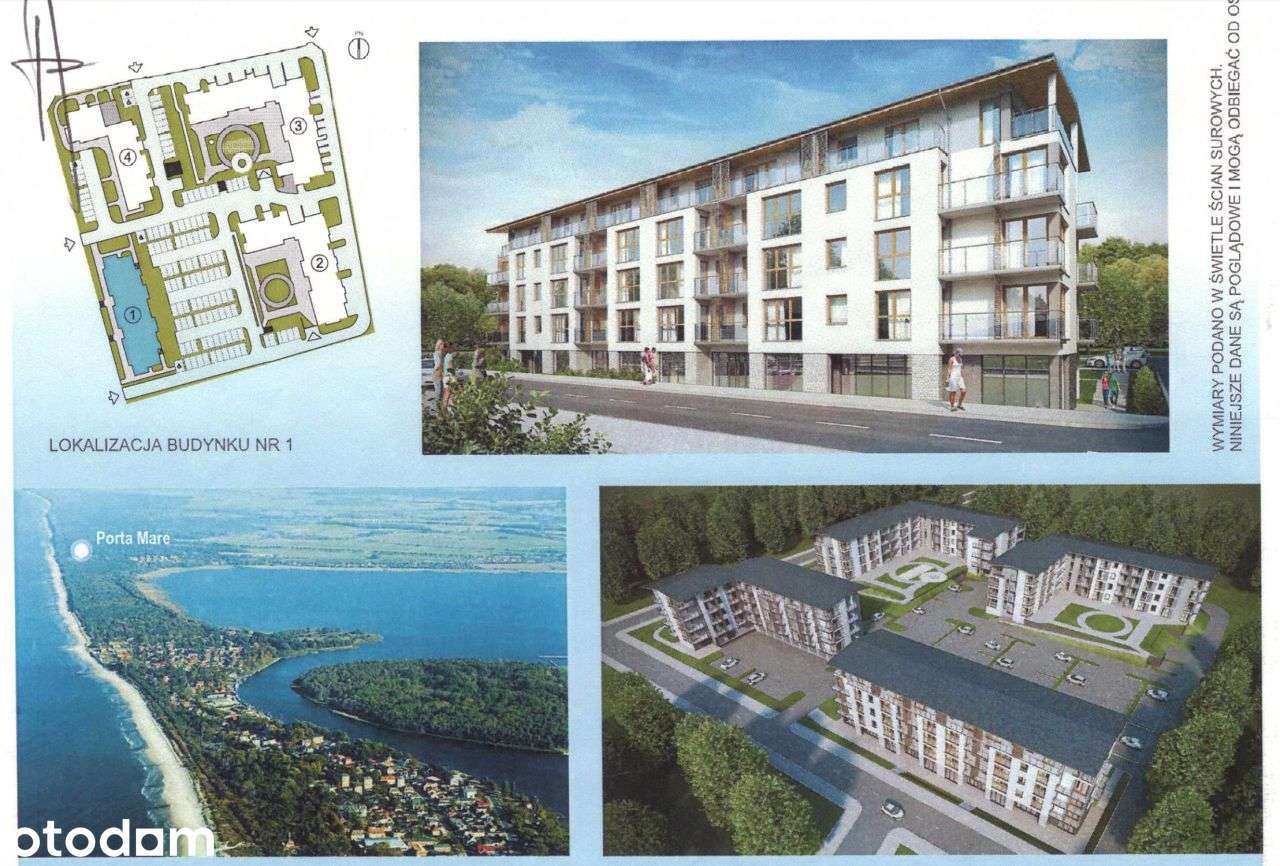 2 pok, budynek 2020r. 300 M od plaży! Dziwnówek