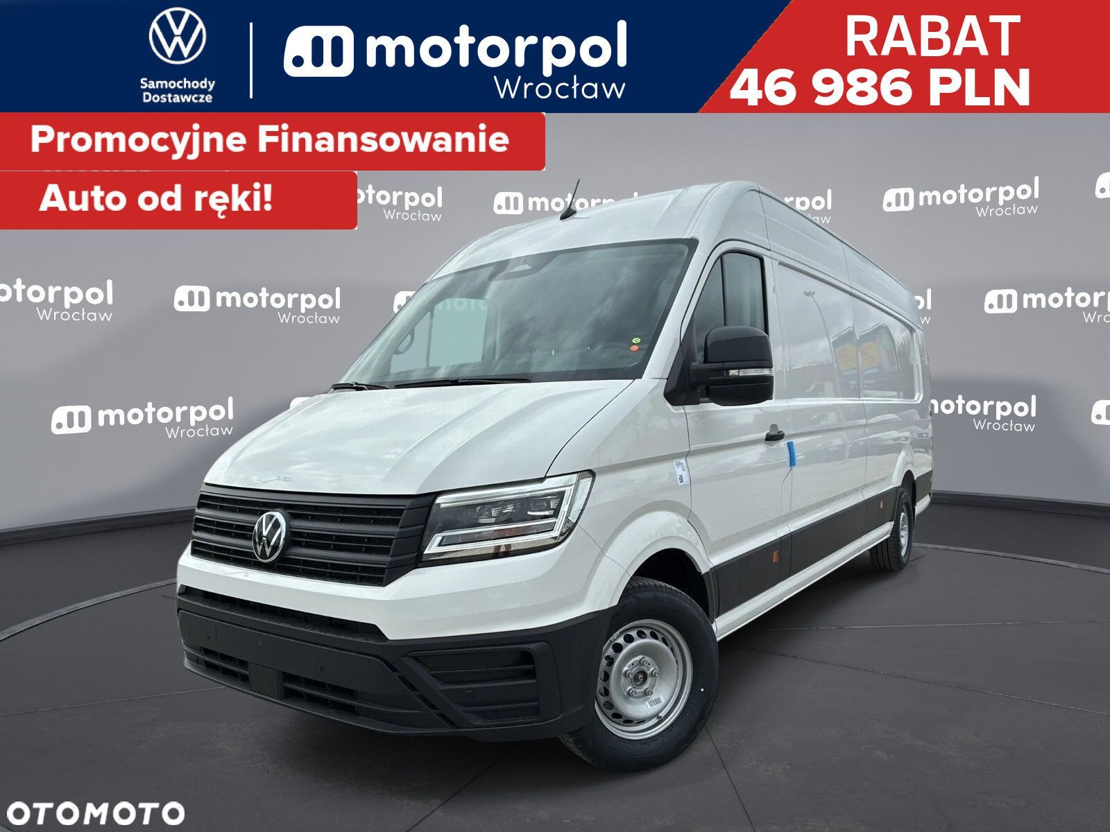 Volkswagen Crafter 35 Furgon LONG/L5H3, 2.0BiTDI 177KM, 4490mm, Wysoki dach, r.o. 4490 - 1